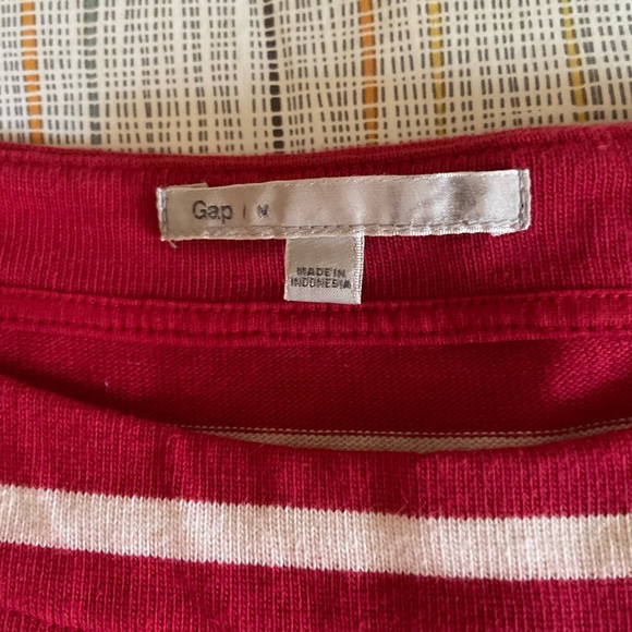 Pink and white striped long sleeve dress - Picture 3 of 5